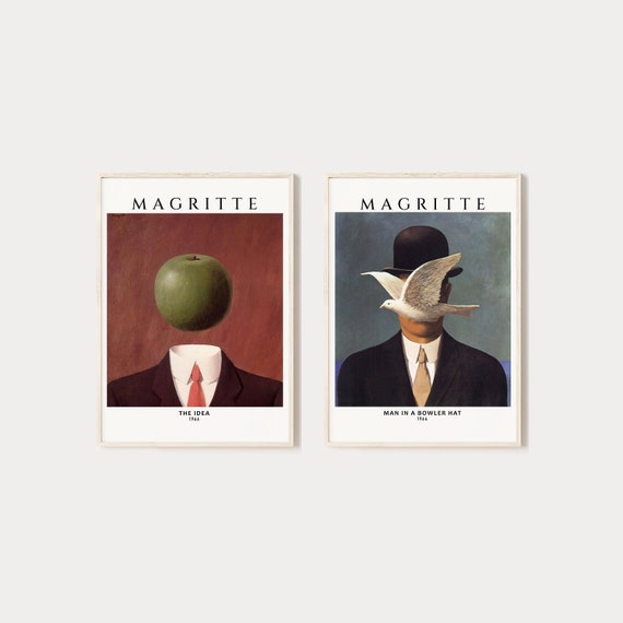 Man in a bowler hat Magritte ticket