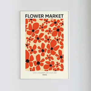 Flower Market Prints | Paris Flower Market, Digital Download, Flower Market Poster, Printable Poster, Florist Gift,  Flower Shop