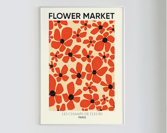 Paris Flower Market Print: Floral Wall Art (Digital Download)