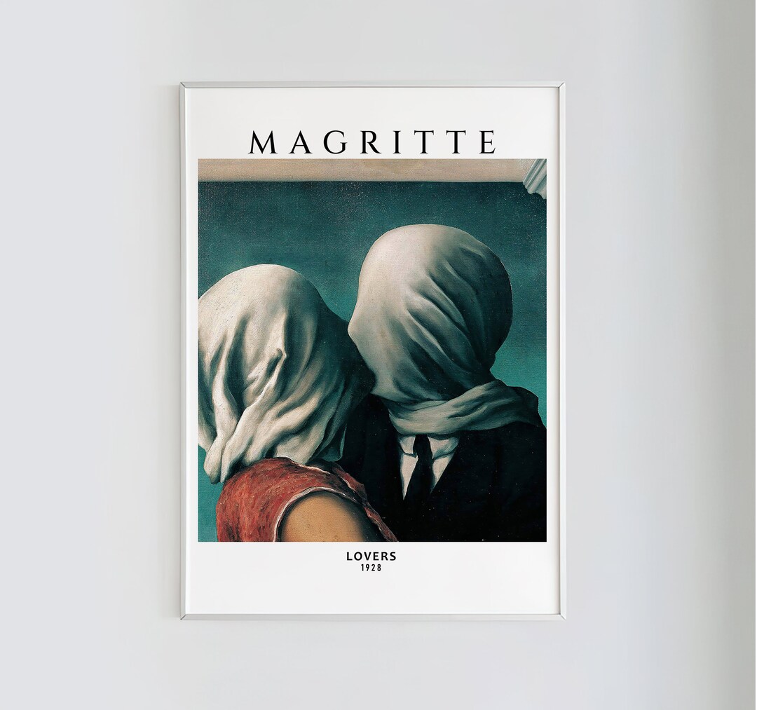 ルネ・マグリット　恋人たち René Magritte ポスター Amazon.co.jp: ルネ・マグリット(René Magritte) 名作 第一次