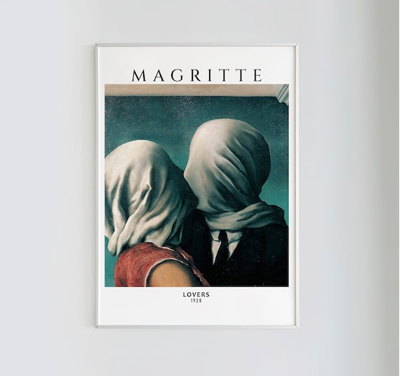 ルネ・マグリット『恋人たち』1928年｜ギャラリープリント、シュル