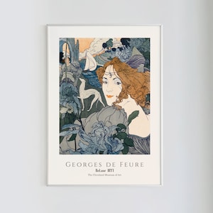 George de Feure, Retour (1897) | Vintage, Art Nouveau Style, Instant Digital Download