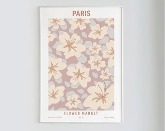 Paris Flower Market Print: Floral Poster, Florist Gift (Digital Download)