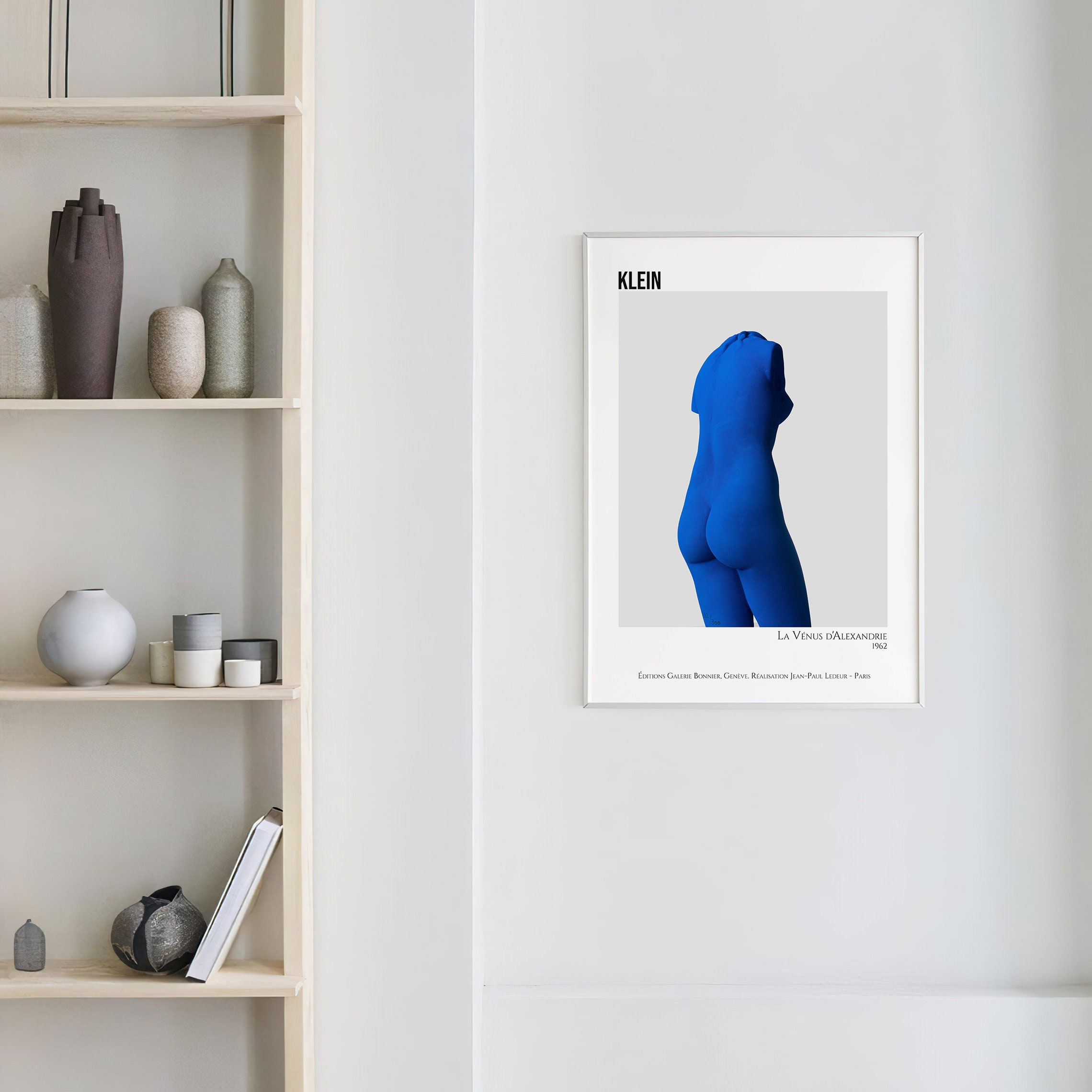 Yves Klein, La Vénus D'alexandrie Poster II Venus Blue, Neutral, Scandi