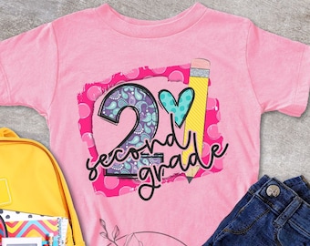 2nd Grade Shirt, Second Grade T-shirt, Second Grade First Day of School Shirt, Second Grade Back To School Shirt, 2nd Grade Gift Shirt, Fun