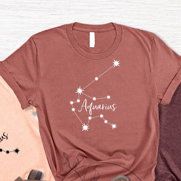 Aquarius Shirt,Aquarius Birthday,Aquarius Sun Tshirt,Zodiac T Shirt,Zodiac Birthday Gift,Horoscope Shirts,Zodiac Shirts,Aquarius Gifts,Shirt