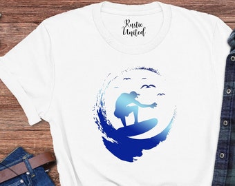 Surfing Shirt, Surfer Gifts For Men, Surf Lover T-Shirt, Summer Shirt, Ocean Waves Shirt, Surfing Gift, Men’s Surf Shirt, Beach Vacation Tee