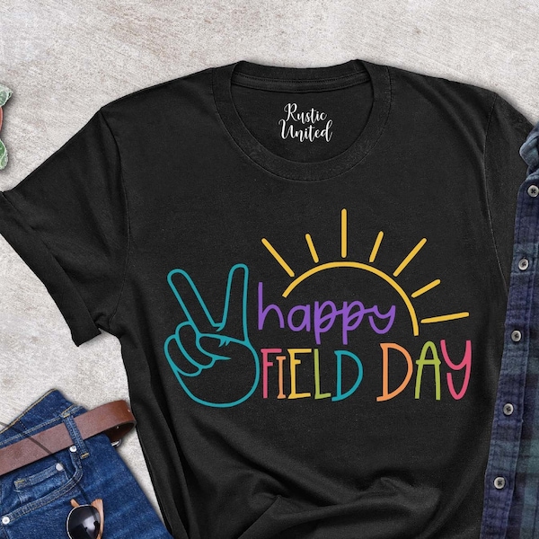 Happy Field Day Shirt, School Fun Day Gift Tees For Teachers And Students, Kids Field Day Shirt, School Game Day Tshirt, Field Day Squad Tee