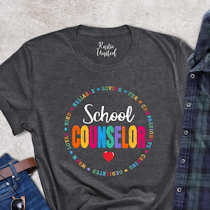 Counselor Gifts,Counselor Shirts,Teacher Outfits,School Shirt,School Counselor Shirt,Counseling Shirt,Gift for Counselor,Teacher Shirts