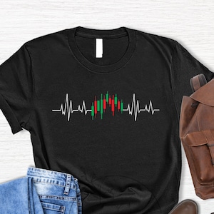 Trading Heartbeat T-Shirt, Financial Planner Shirt, Stock Exchange Shirt, Gift For Investor, Funny Trending Shirt, Stock Market Trader Shirt