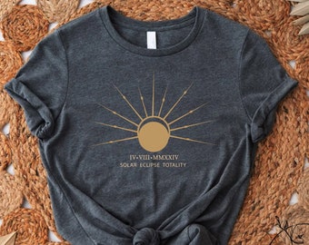 American Total Solar Eclipse April 8th 2024 Shirt,Celestial Eclipse Gift,Eclipse Souvenir Group Shirt,Totality Lunar Eclipse Shirt,Solar Tee