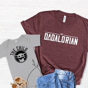 Dadalorian Shirt,Fathers Day Gift,Baby Shower Gift,Valentines Day Gift For Husband,Dad and Son Shirt,Dad T-Shirt, Baby Dad Shirt, Gift