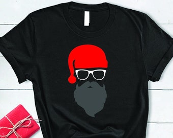 Santa Claus Shirt,Christmas Shirt,Gift For Christmas,Funny Christmas Tshirt,Mens Christmas Shirt,Gift For Men,Christmas Gift,Santa Glasses