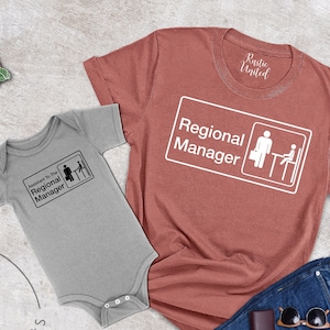 Regional Manager Shirt,Assistant to The Regional Manager,Dad and Son Matching Shirts,Father Daughter Shirts,Fathers Day Gift,Mothers Day Gft