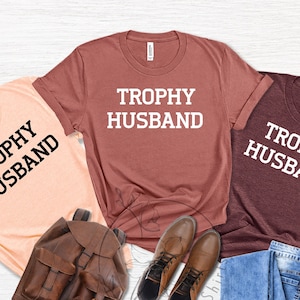 Father&#39;s Day Gift, Father&#39;s Day Shirt, Trophy Husband Funny Men&#39;s Wear, Best Husband Shirt, Number One Dad Birthday Gift,Number 1 Dad Outfit