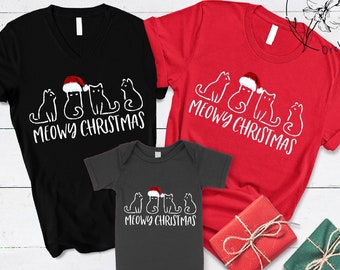 Meowy Christmas, Meowy Christmas Shirt, Christmas Cat Shirt, Cat Lover Gifts, Cat Shirts For Women, Cat Lovers Shirt, Gifts For Christmas