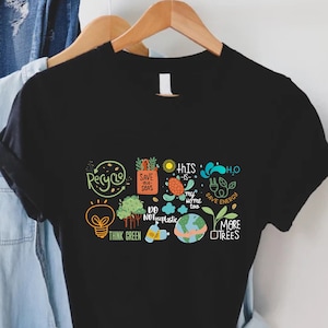 Eco Energy Shirt,Gift For Friends,Renewable Energy Shirts,Save The Planet Tee,Climate Change Outfit,Global Warming,World Earth Day Tshirt