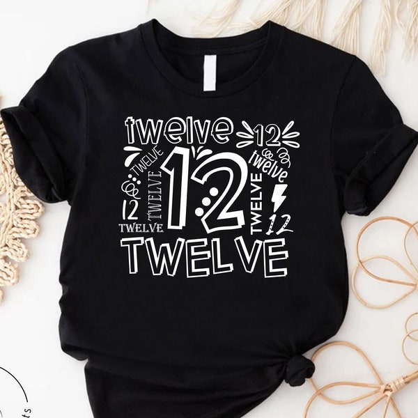 12th Birthday Shirt,Twelfth Birthday Gifts,Girls Birthday Shirt,Birthday Boy Shirt,Hello Twelve Shirt,12 Year Old Outfit,12th Birthday Party