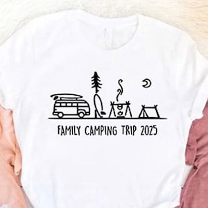 Family Camping Trip 2025 Tshirt, Family Adventure Shirt, Nature Lover Gift, Family Matching Camping Gift, Outdoor Shirts For Camper Family