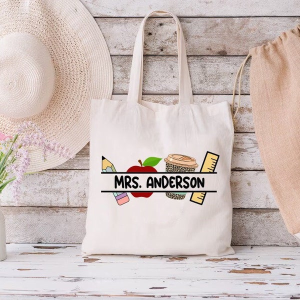 Custom Teacher Bag,Teacher Appreciation Gift,Teachers Tote Bags,Personalized Teacher Bag,Book Librarian Tote Bags,Back To School Gifts