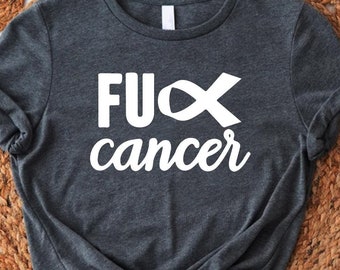 Cancer T-shirt, Cancer Tshirt, Fuck Cancer Shirt, Cancer Free Shirt, Cancer Ribbon Tee,Cancer Survivor Shirt,Cancer Fighter,Fuck Cancer Gift