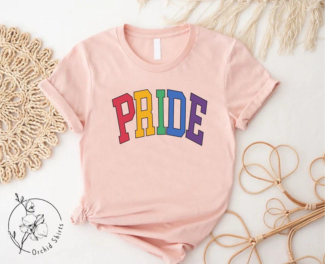 Rainbow Pride Shirt, LGBTQ Support Tee, Love is Love Tee, Pride Flag ...
