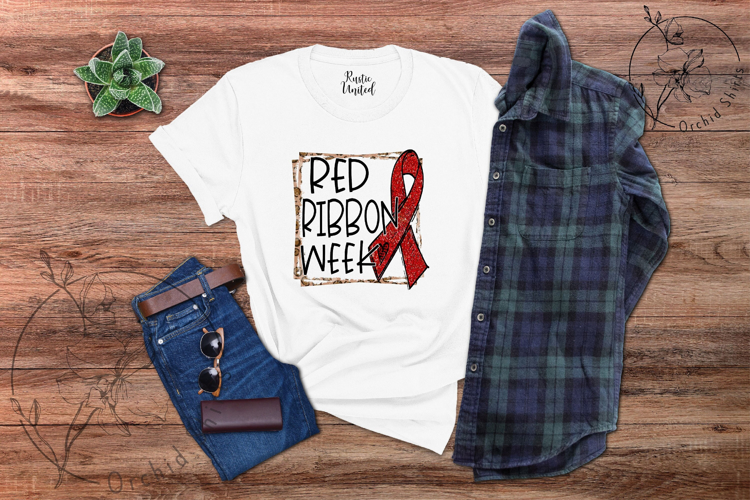 Red ribbon sale week shirts