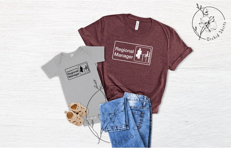 Regional Manager Shirt,Assistant to The Regional Manager,Dad and Son Matching Shirts,Father Daughter Shirts,Fathers Day Gift,Mothers Day Gft 