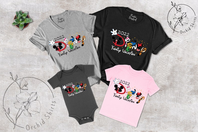 2022 Disney Family Vacation T-shirts Funny Disney Family - Etsy