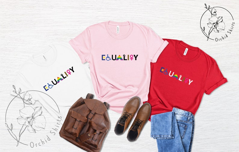 Equality Shirt,Black Lives Matter,Equal Rights Shirt,Pride Shirt,LGBT Shirt, Social Justice Shirt,Human Rights T Shirt,Anti Racism,Gay Pride image 7
