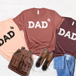 Dad of Four,Father of Four,Dad of 4 Dad 3 Gift, Fathers Day Shirt,Present for Fathers Day,Family Love,Daughter Son,Kids, Gift Ideas for Dads image 5