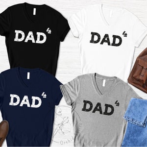 Dad of Four,Father of Four,Dad of 4 Dad 3 Gift, Fathers Day Shirt,Present for Fathers Day,Family Love,Daughter Son,Kids, Gift Ideas for Dads image 7