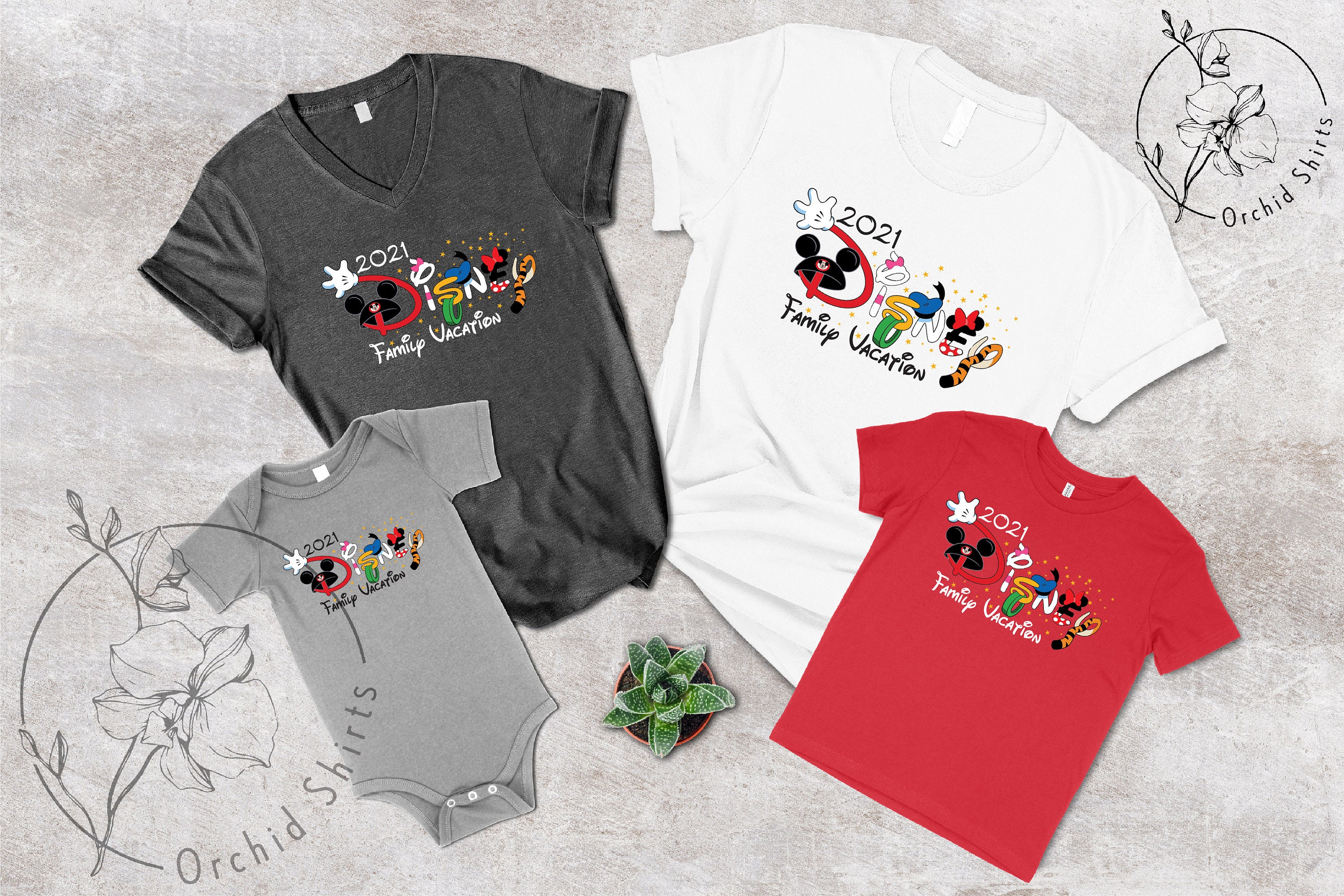 2021 Disney Family Vacation T-shirts Funny Disney Family | Etsy