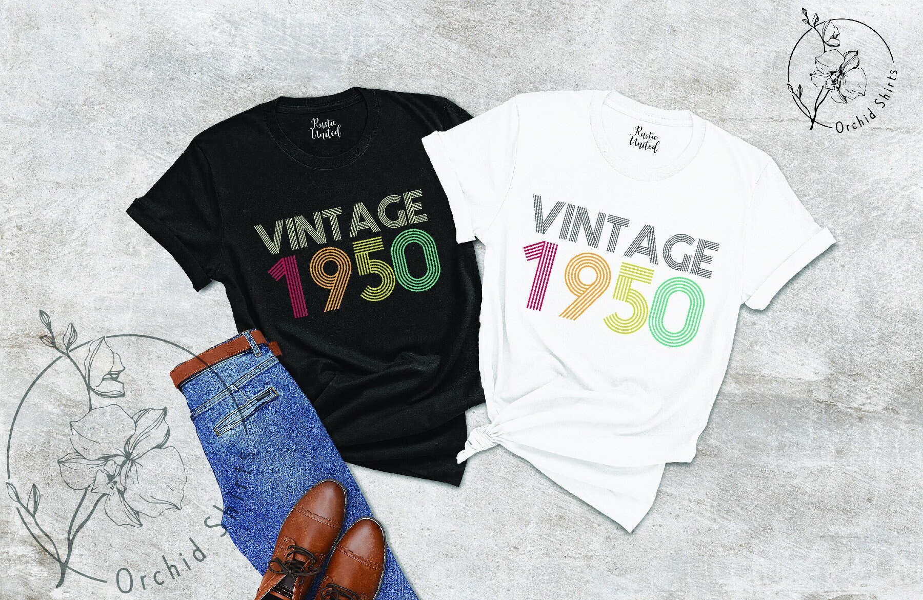 1950 Shirt, Vintage 1950 Shirt, 75st Birthday, Birthday Shirt For Women, Custom Birthday Gifts, Birthday Gift For Grandma, Gift For Grandpa