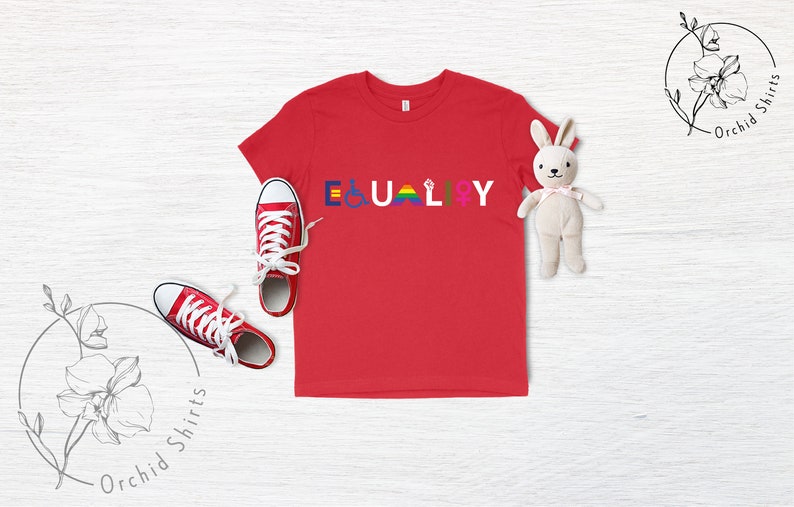 Equality Shirt,Black Lives Matter,Equal Rights Shirt,Pride Shirt,LGBT Shirt, Social Justice Shirt,Human Rights T Shirt,Anti Racism,Gay Pride image 6
