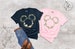 Boho Disney Mickey Ears Shirt, Boho Women Shirt, Floral Disneyland Shirt, Summer Magic Land Trip Shirt, Disney Shirt For Women, Girl's Tees 