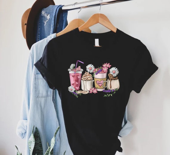 Daisy Coffee Cups Shirt,Mother's Day Gifts,Mama Coffee Shirts,Flowers Lovers Women Tshirt,Mama Needs Tee,Spring Floral Outfit,Gift For Wife