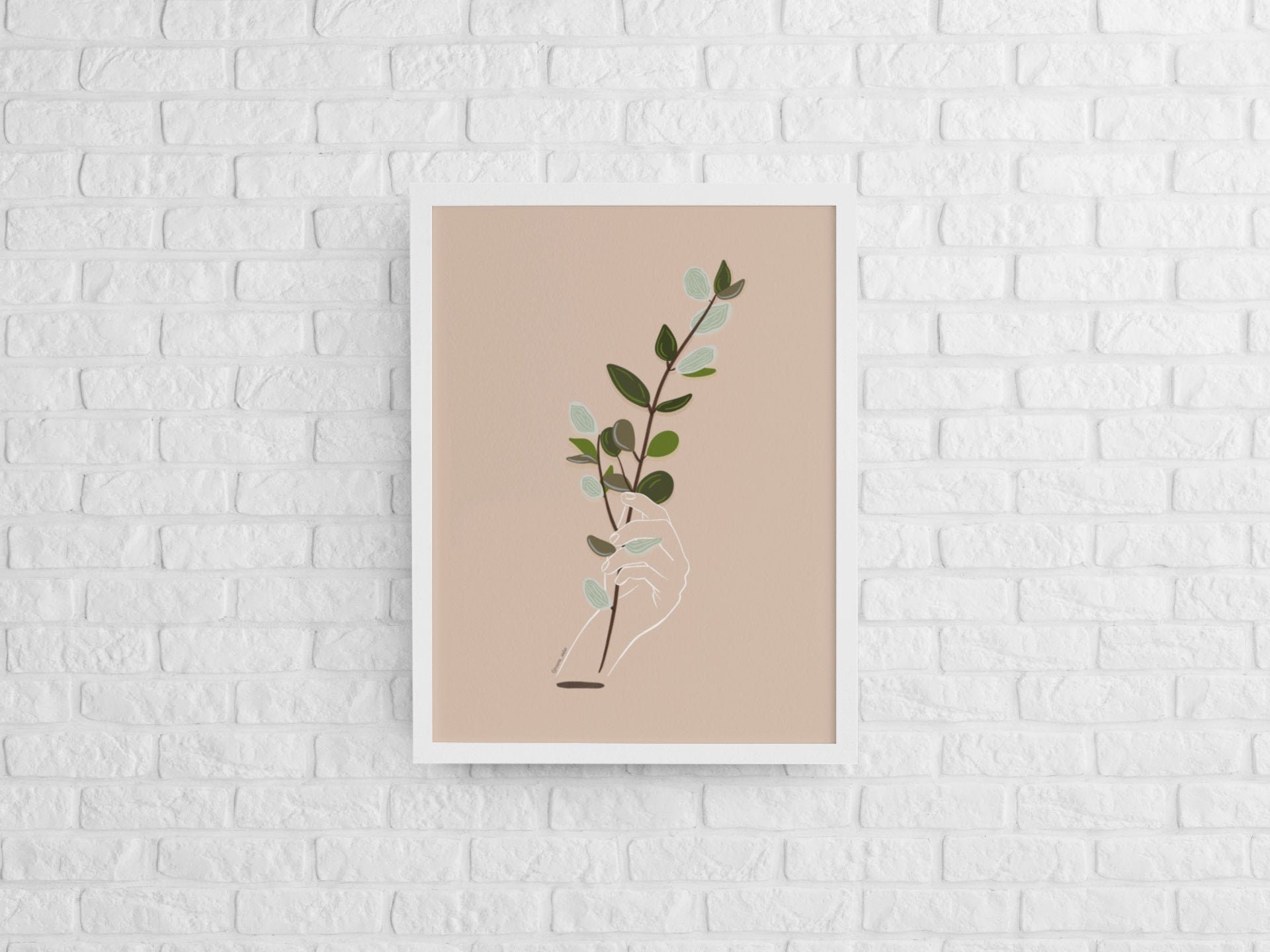 Affiche A4, A3 - Délicate Branche Affiche Imprimée Nature Botanique Plantes et Fleurs Décoration Mur