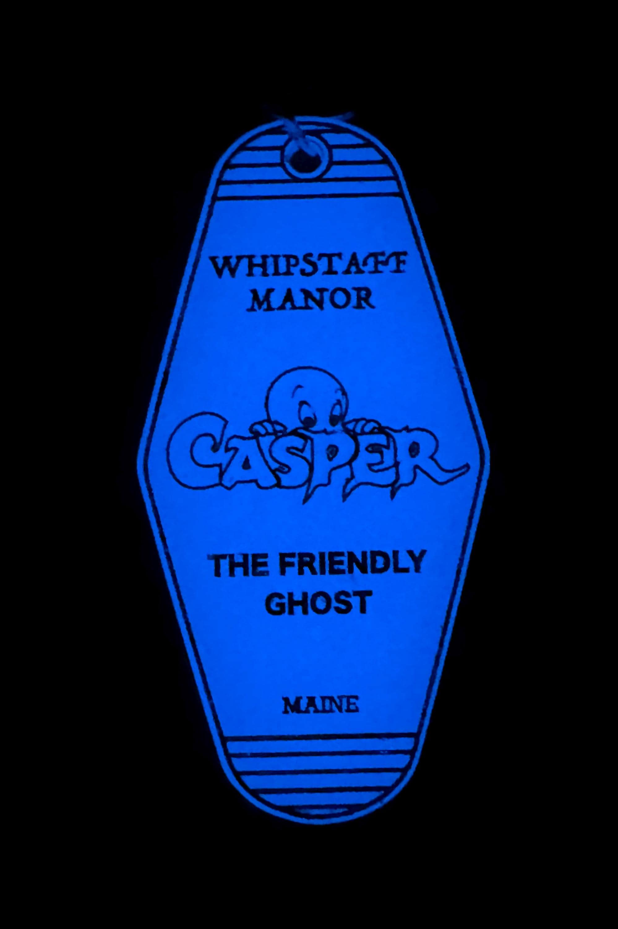 Casper Glow-in-the-dark Motel Keychain - Etsy
