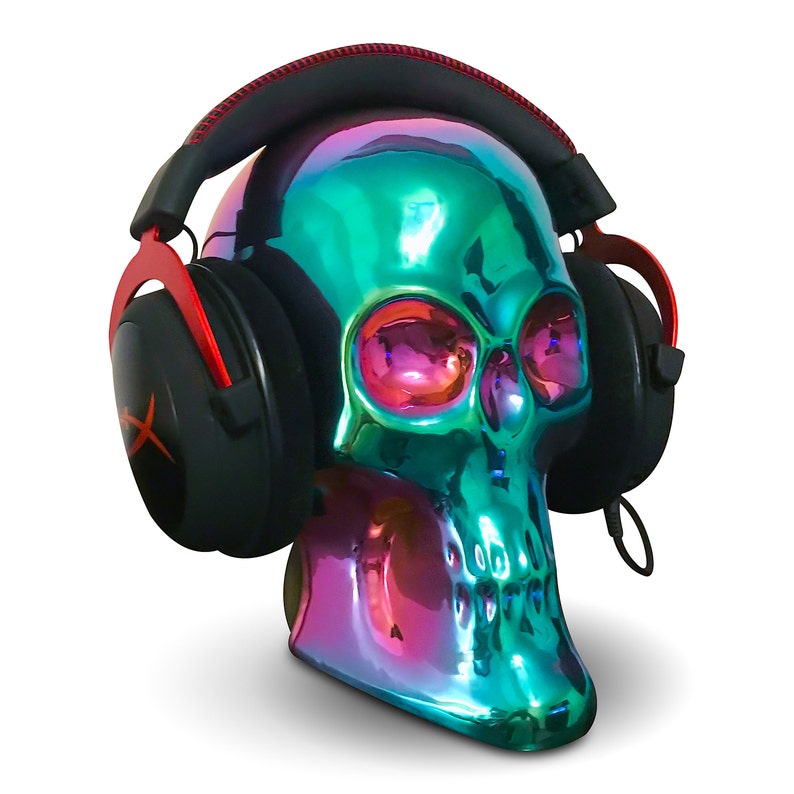 Skull Headphones Holder stand Etsy