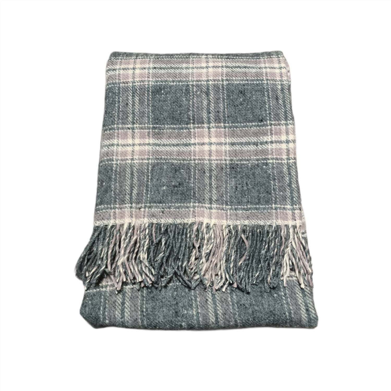 Wool Throw New Zealand Wool 100 Wool Double Checked Etsy