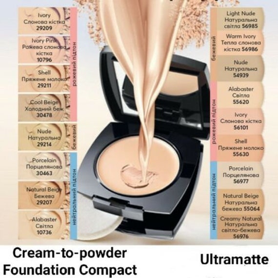 Avon ultramatte flawless cream to powder foundation
