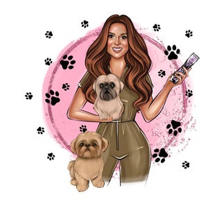 Pet Groomer Logo,Pet Breeder Logo,Horse Treating Logo,Dog Walker logo,Family Logo,Pet Logo,Cartoon Logo,Digital Logo,Custom Business Logo
