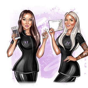 Beauty Salon Logo,Beautician Logo, Esthetician Logo, Cosmetologist Logo, Medical Esthetician Logo,Cartoon Logo,Cartoon Logo for Business