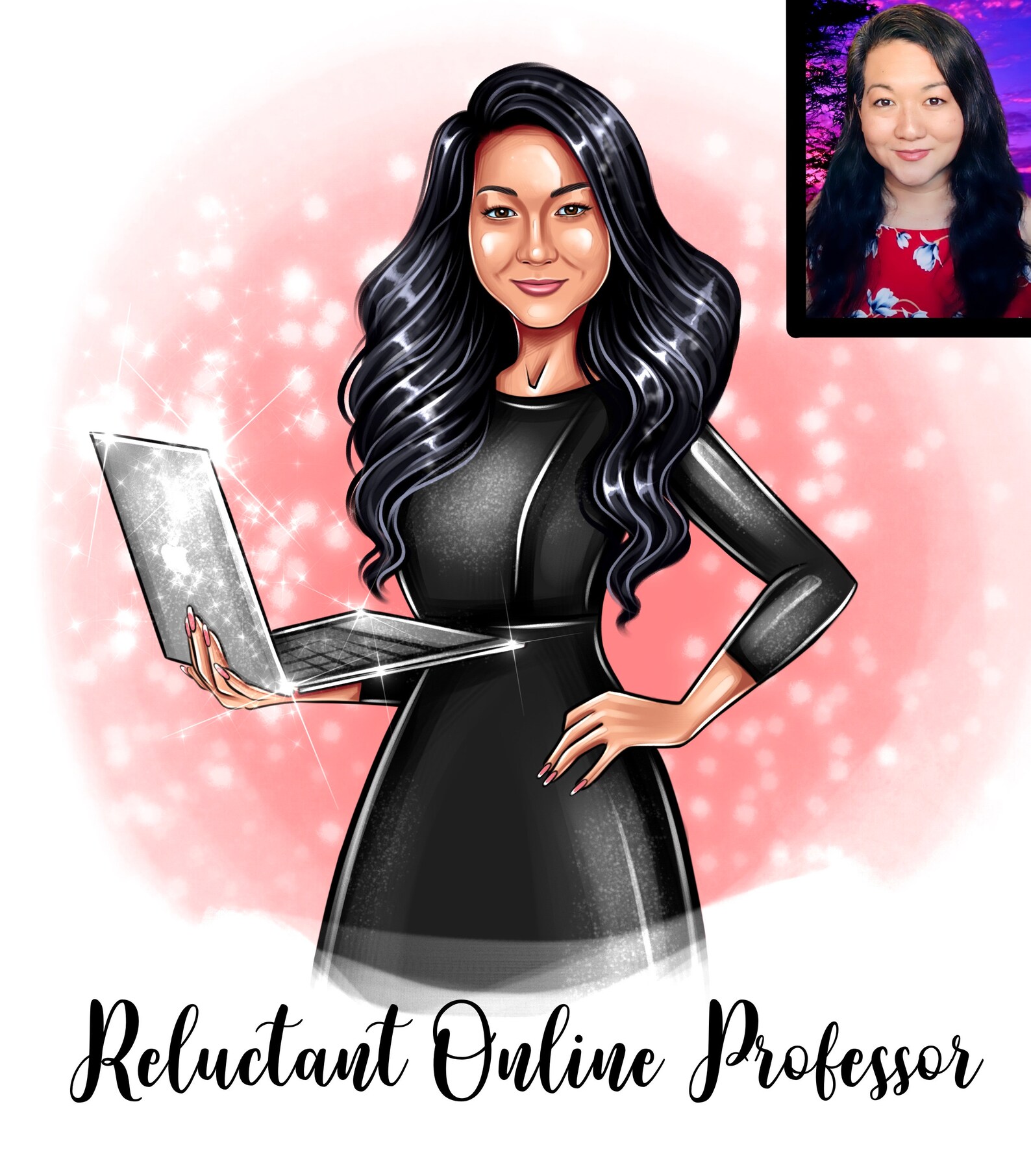 Digital portrait logo custom logo designmakeup artist logo Etsy