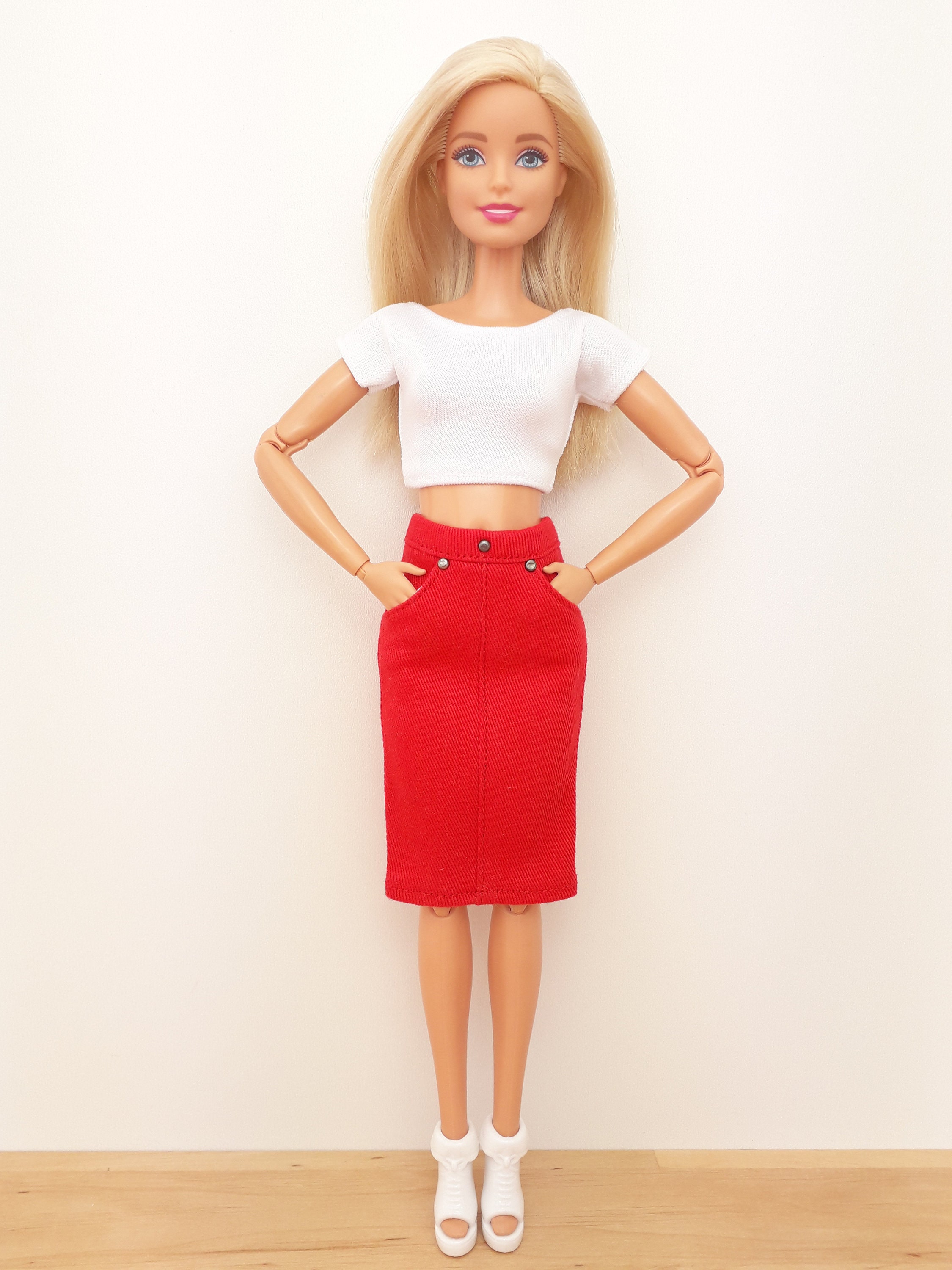 Barbie clothes Skirt and Top for 12 inch dolls Etsy
