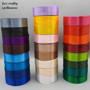 Rainbow Ribbon for Crafting, Bulk Ribbon for Packaging, Double Sided Ribbon,  Ribbon for Gift Box, Colourful Ribbon 