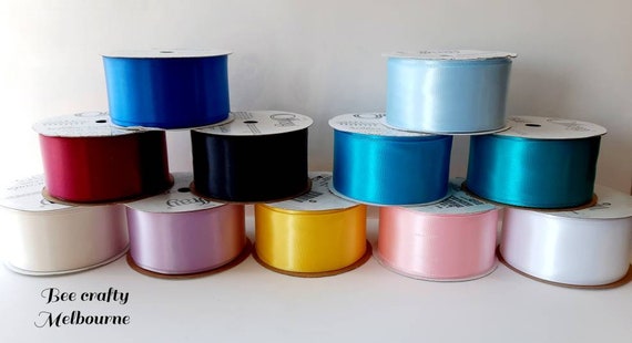 7/8 x 100 Yards Sea Green Single Face Satin Ribbon by Paper Mart