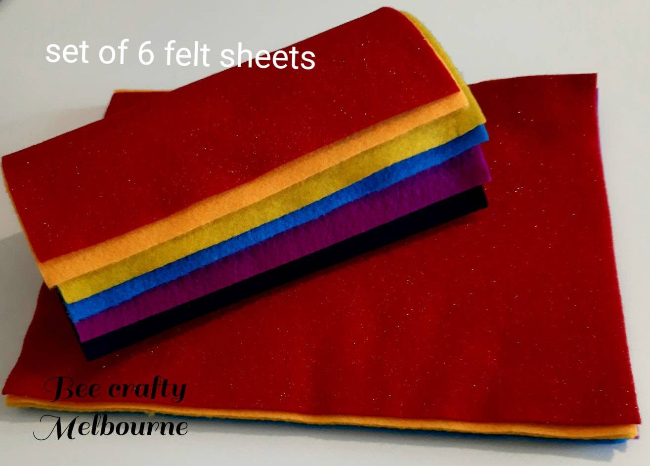 Rainbow Felt, Rainbow Polka Dot Felt, Rainbow Dot Felt, Rainbow Fabric,  Felt Sheets, Felt Squares, Craft Felt, Ready to Ship 