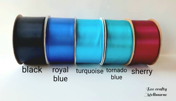 Offray Single Face Satin Ribbon 1-1/2'' Wide X 1 Yard / 11 Colours  Available/ USA Made Ribbons / Berwick Offray Satin Ribbon/ Aussie Seller 